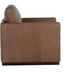 Portman Marseille Camel Leather Swivel Lounge Chair